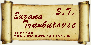 Suzana Trumbulović vizit kartica